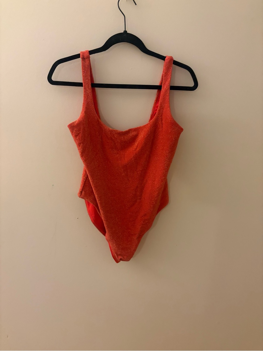 aerie Sparkle Orange One-Piece Swimsuit
